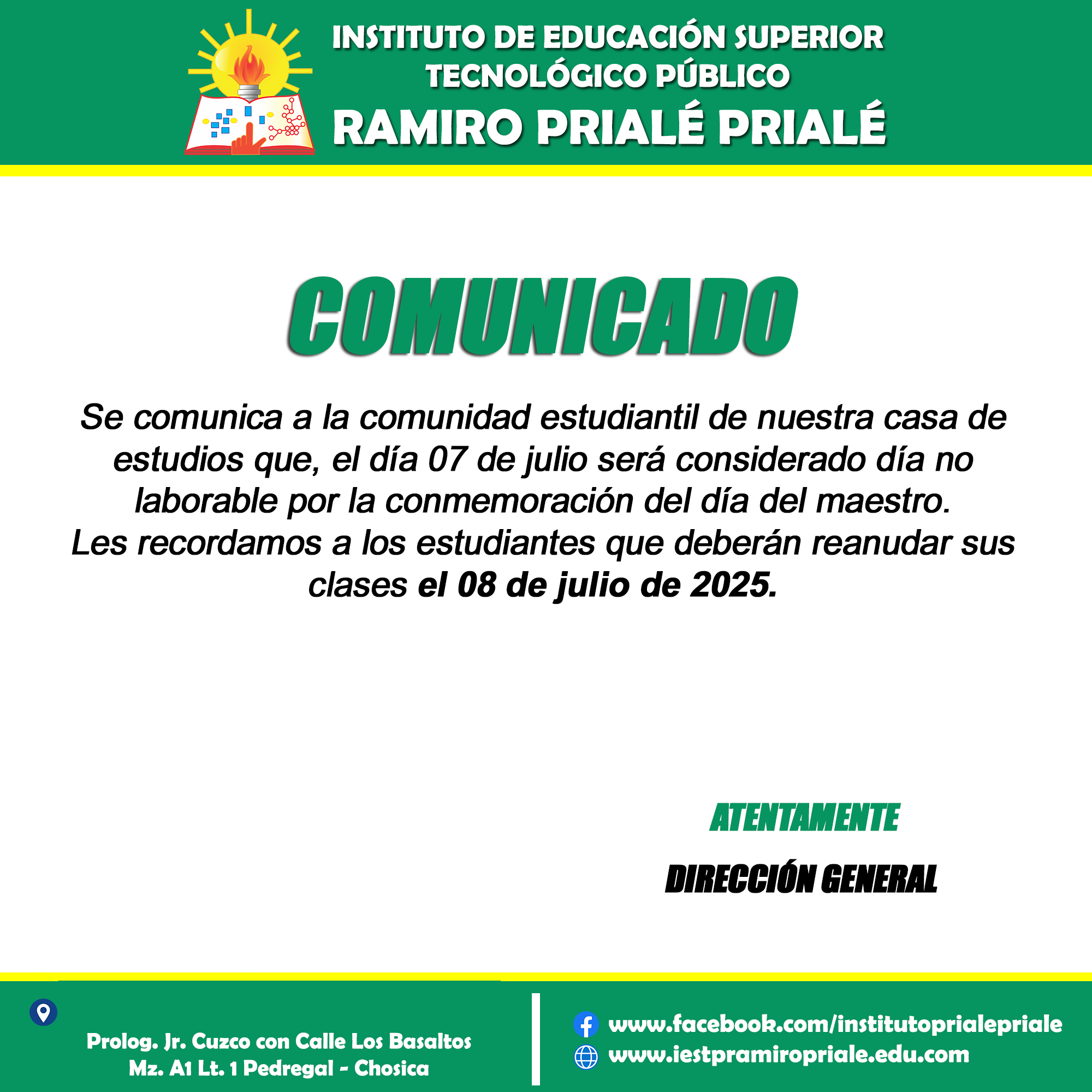 COMUNICADO